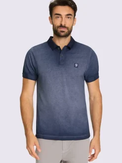 T-shirt à manches courtes délavé tendance