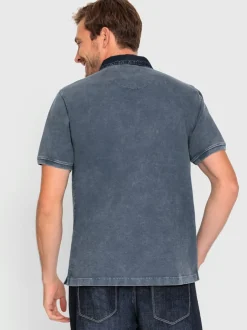 T-shirt à manches courtes détails jean mode