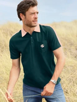 T-shirt à manches courtes empiècements contrastés modernes