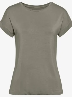 T shirt à manches courtes et col rond décontracté