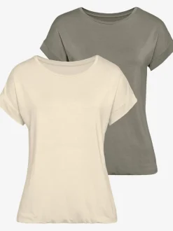 T shirt à manches courtes et col rond décontracté