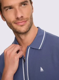 T-shirt à manches courtes glissière sur toute la longueur
