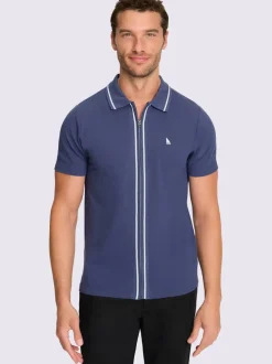 T-shirt à manches courtes glissière sur toute la longueur