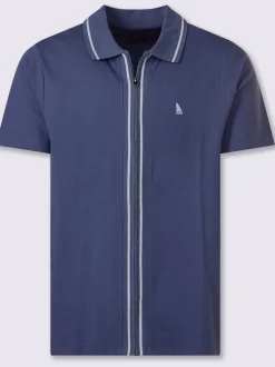 T-shirt à manches courtes glissière sur toute la longueur