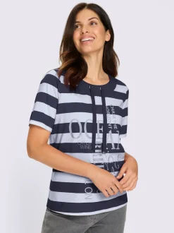 T-shirt à manches courtes imprimé brillant