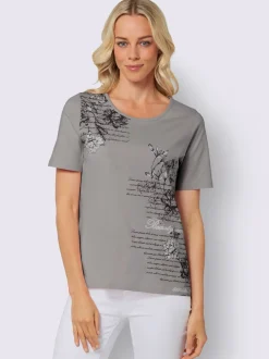 T-shirt à manches courtes inscription tendance