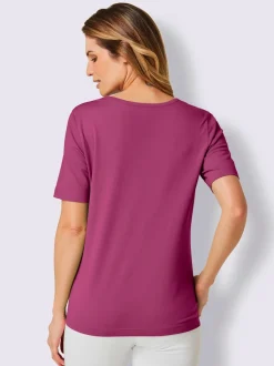 T shirt manches courtes jersey fin et coton extensible