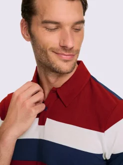 T-shirt à manches courtes larges rayures sportives