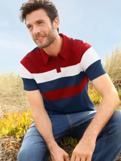 T-shirt à manches courtes larges rayures sportives