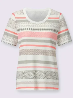 T-shirt à manches courtes mélange de viscose doux