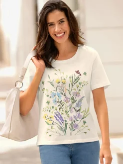 T-shirt à manches courtes motif imprimé