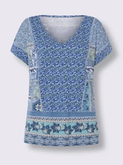 T-shirt à manches courtes motif patchwork