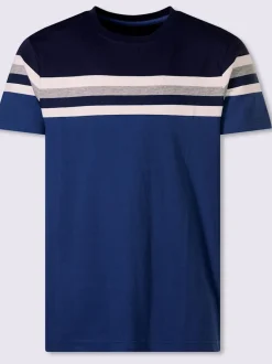 T-shirt à manches courtes rayures sportives