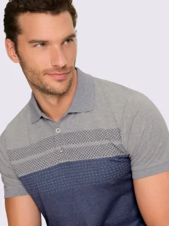 T-shirt à manches courtes tout en contraste