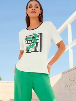 T-shirt à manches courtes viscose douce et fluide