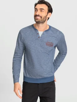 T-shirt à manches longues aspect 2 en 1 tendance