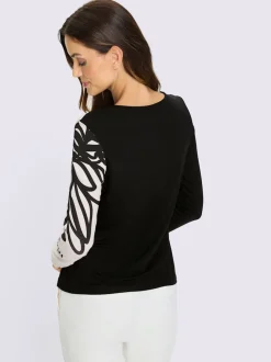 T-shirt à manches longues motif imprimé