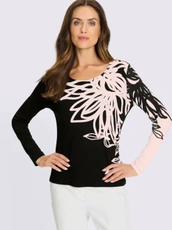 T-shirt à manches longues motif imprimé