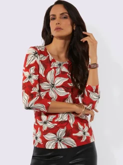 T-shirt à manches 3/4 95% lyocell (tencel)