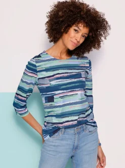 T-shirt à manches 3/4 pur coton