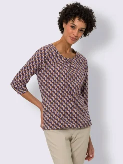 T-shirt à manches 3/4 pur coton