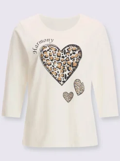 T-shirt à manches 3/4 pur coton