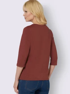 T-shirt à manches 3/4 pur coton