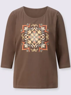 T-shirt à manches 3/4 pur coton