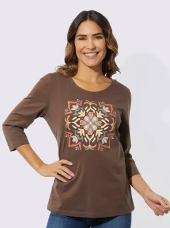 T-shirt à manches 3/4 pur coton
