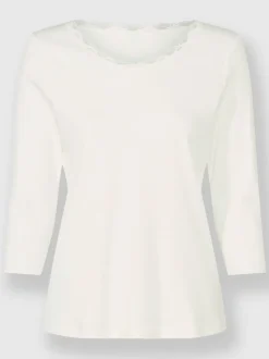 T-shirt à manches 3/4 qualité coton doux sur la peau