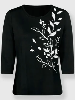 T-shirt à manches 3/4 viscose