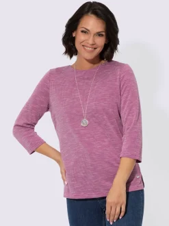 T-shirt à manches 3/4 53% viscose