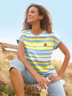 T-shirt rayé pur coton