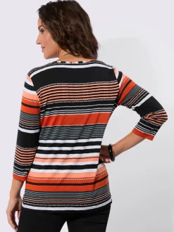 T-shirt rayé qualité viscose douce