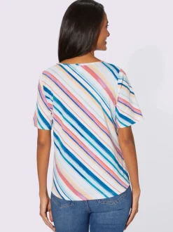 T-shirt à rayures 50% coton
