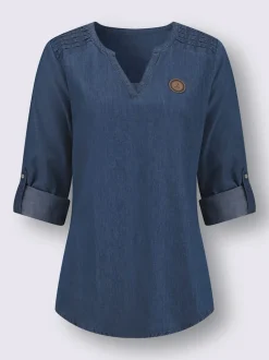 Tunique en jean pur coton