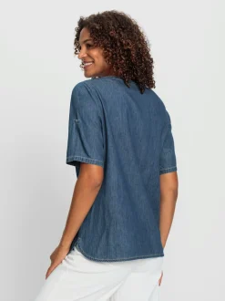 Tunique en jean pur coton
