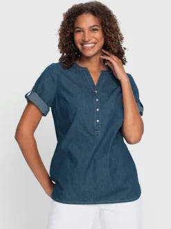 Tunique en jean pur coton