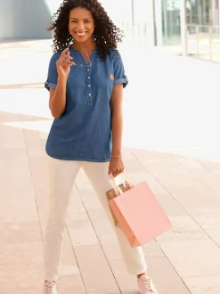 Tunique en jean pur coton