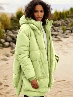 Veste à capuche coupe ample