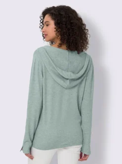 Veste à capuche en tricot capuche tendance