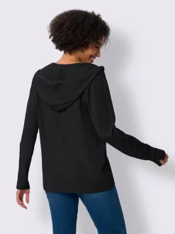 Veste à capuche en tricot capuche tendance