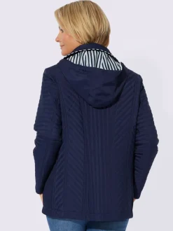 Veste à capuche et piquage sur les côtés