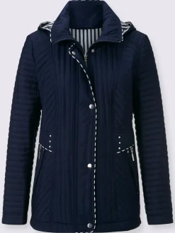 Veste à capuche et piquage sur les côtés