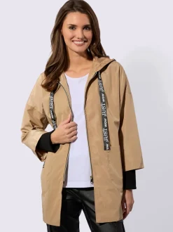 Veste à capuche ruban gros grain avec inscription