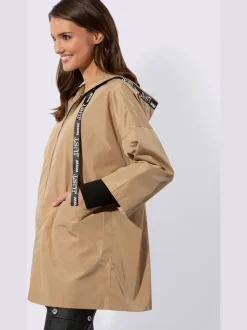 Veste à capuche ruban gros grain avec inscription