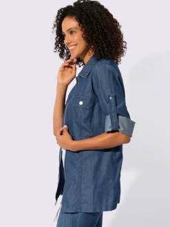 Veste chemisier pur coton