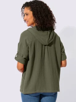 Veste chemisier pur coton