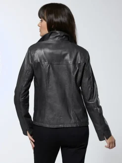 Veste en cuir pur cuir d'agneau nappa