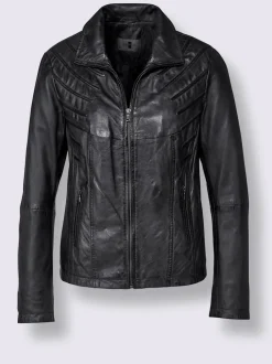 Veste en cuir pur cuir d'agneau nappa